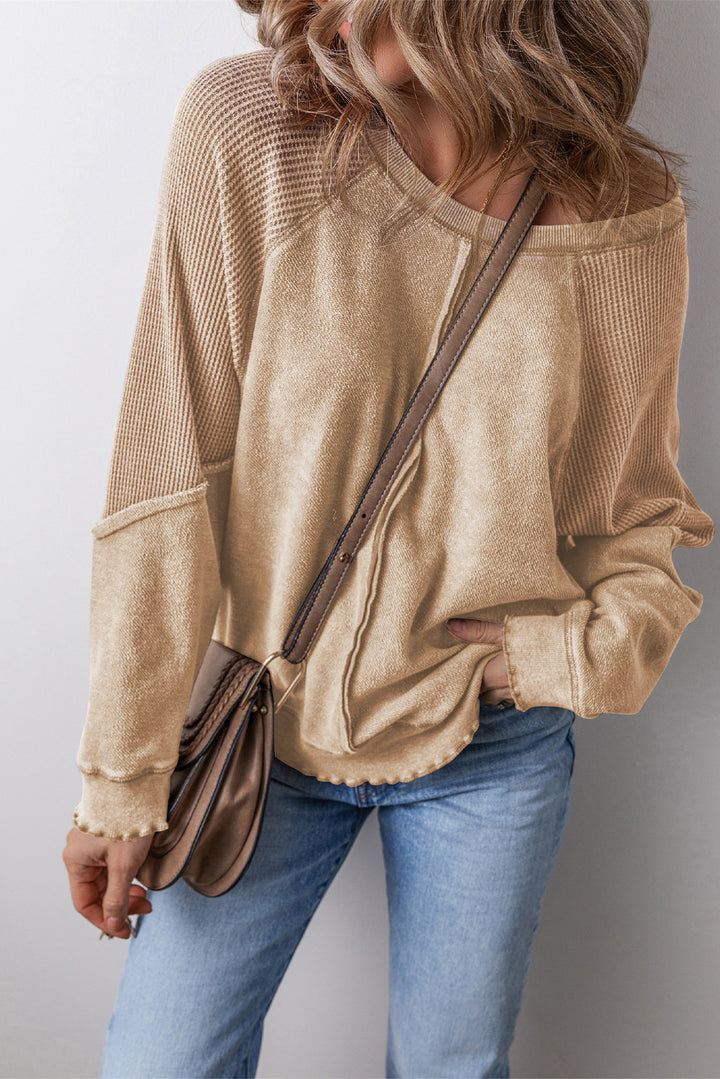 Round Neck Long Sleeve Sweatshirt