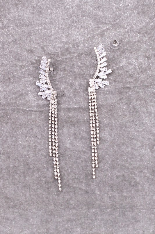 ANGELE DROP CUBIC ZIRCONIA EARRINGS