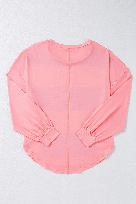 Women Colorblock Striped Drop Shoulder Sweatshirts