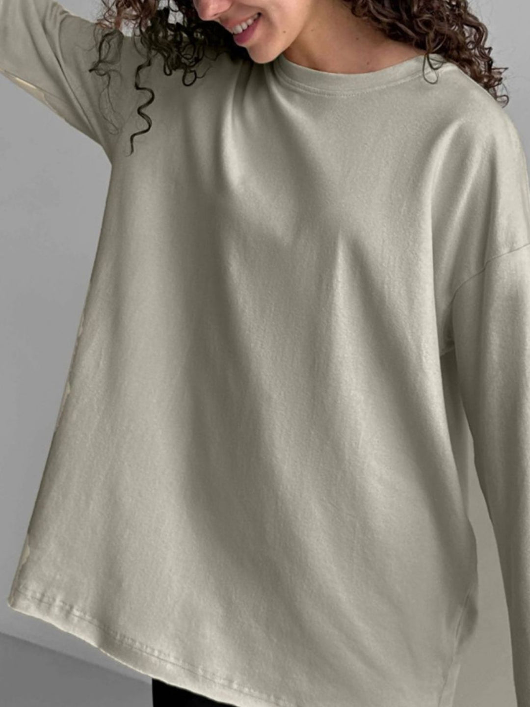 Round Neck Long Sleeve T-Shirt