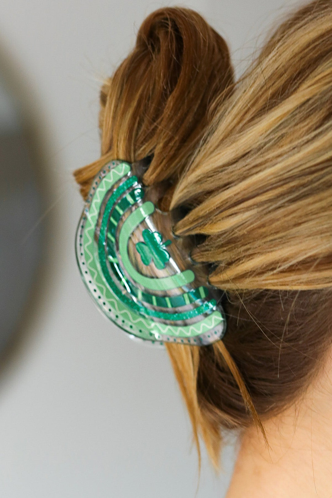 St Patrick's Day Shamrock Hair Claw