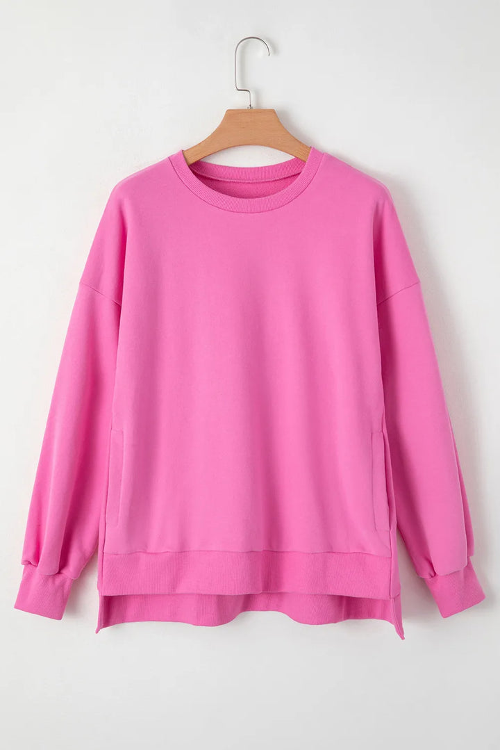 Round Neck Long Sleeve Sweatshirt