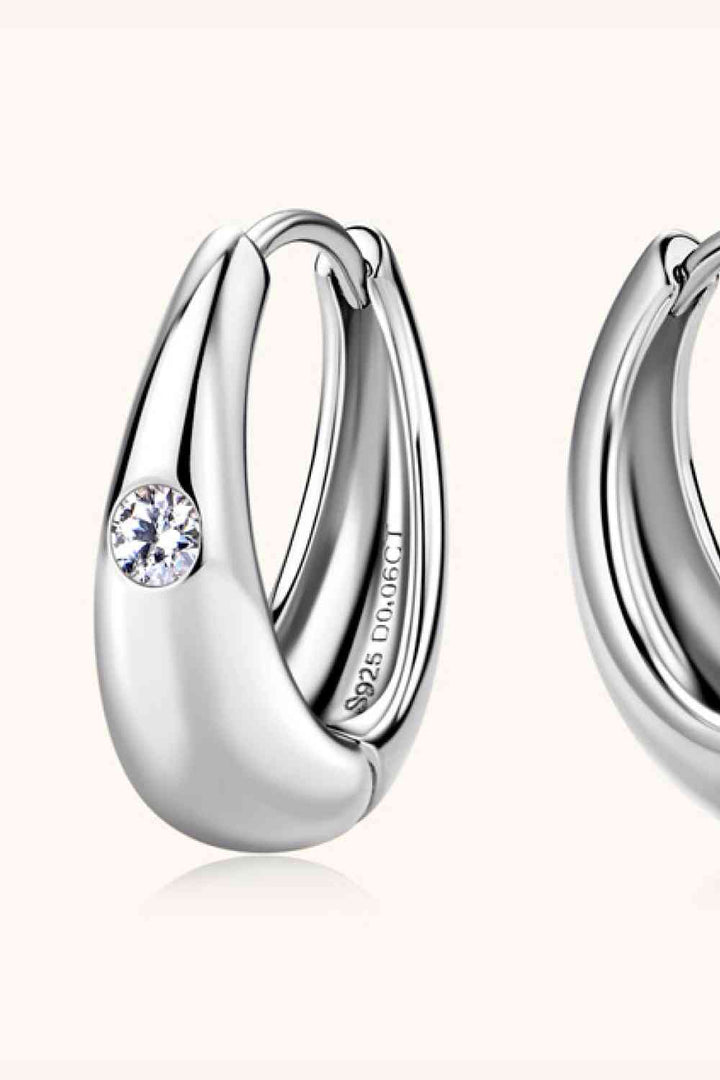 Moissanite 925 Sterling Silver Earrings