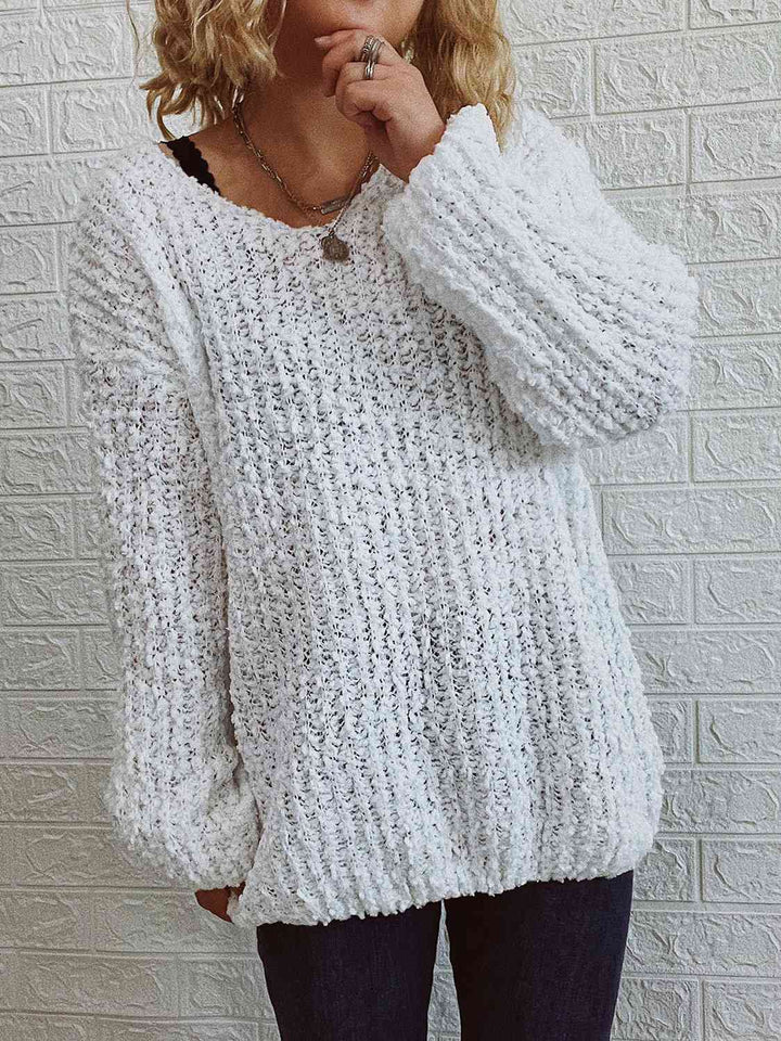 V-Neck Long Sleeve Sweater