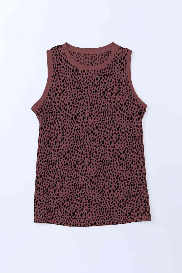 Printed Round Neck Tank