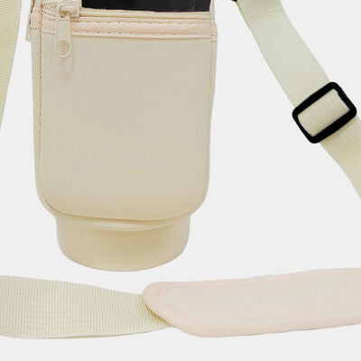 Insulated Tumbler Cup Sleeve With Adjustable Shoulder Strap