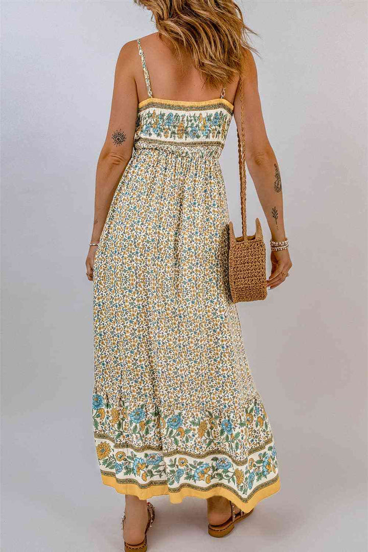 Bohemian Spaghetti Strap Maxi Dress