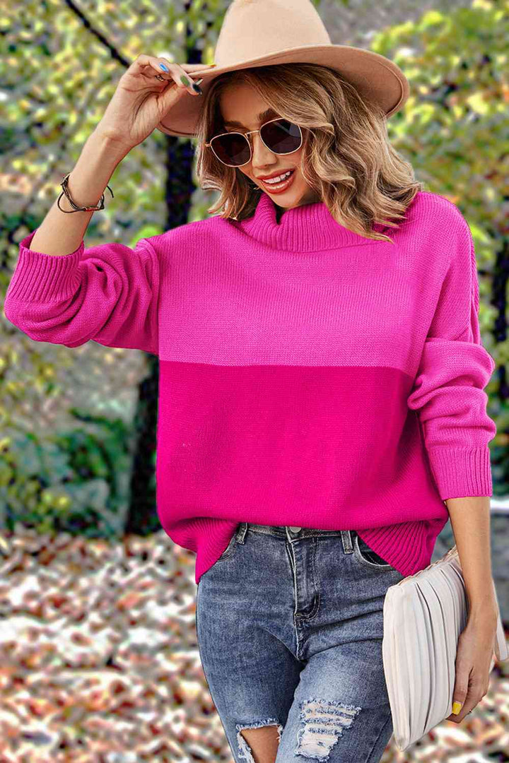 Turtleneck Long Sleeve Sweater