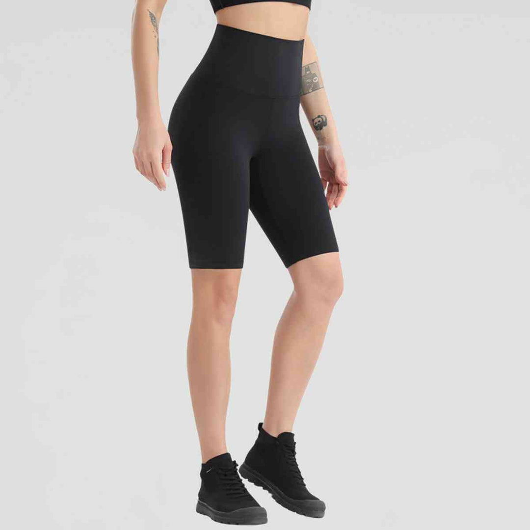 Wide Waistband Sports Shorts