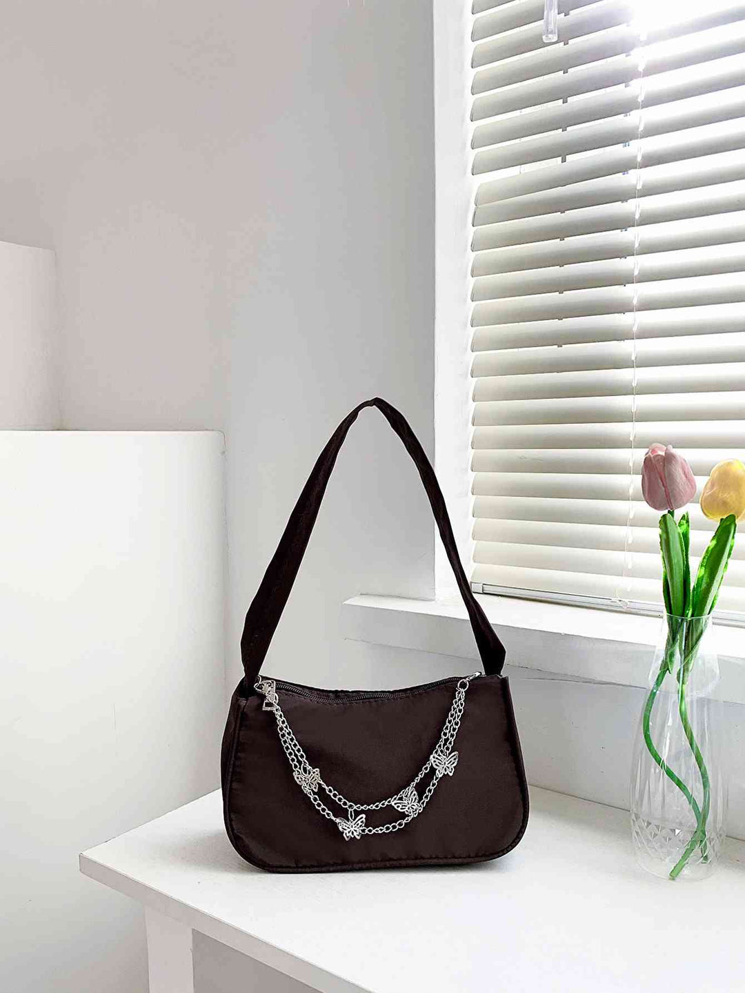 Butterfly Charm Polyester Hand Bag