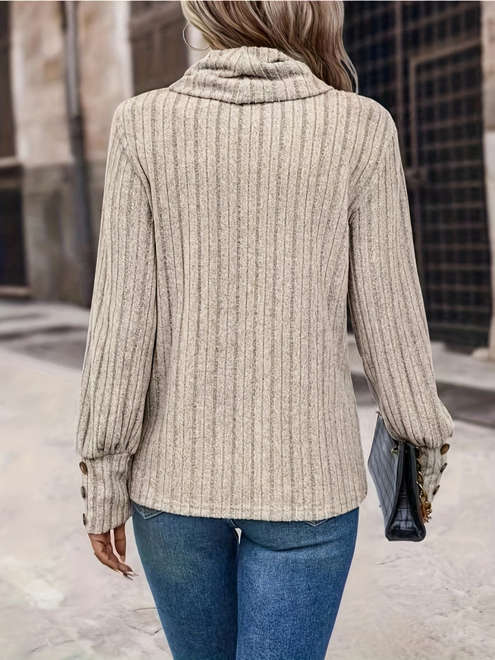 Turtleneck Long Sleeve T-Shirt