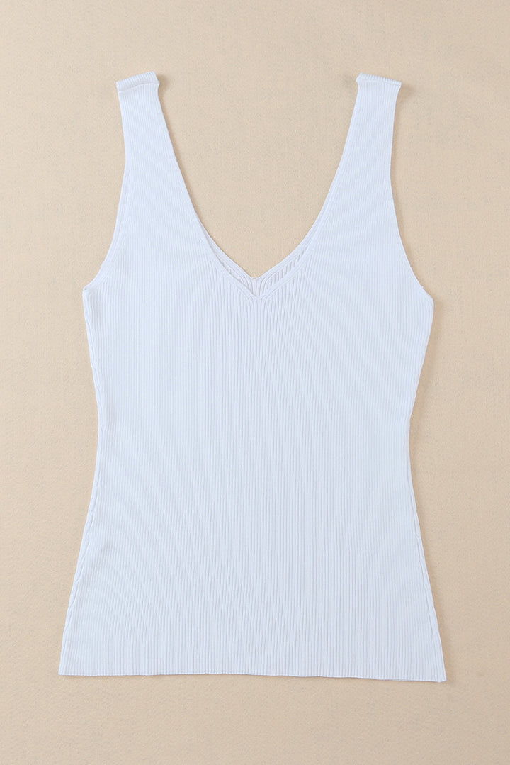 V-Neck Wide Strap Tank