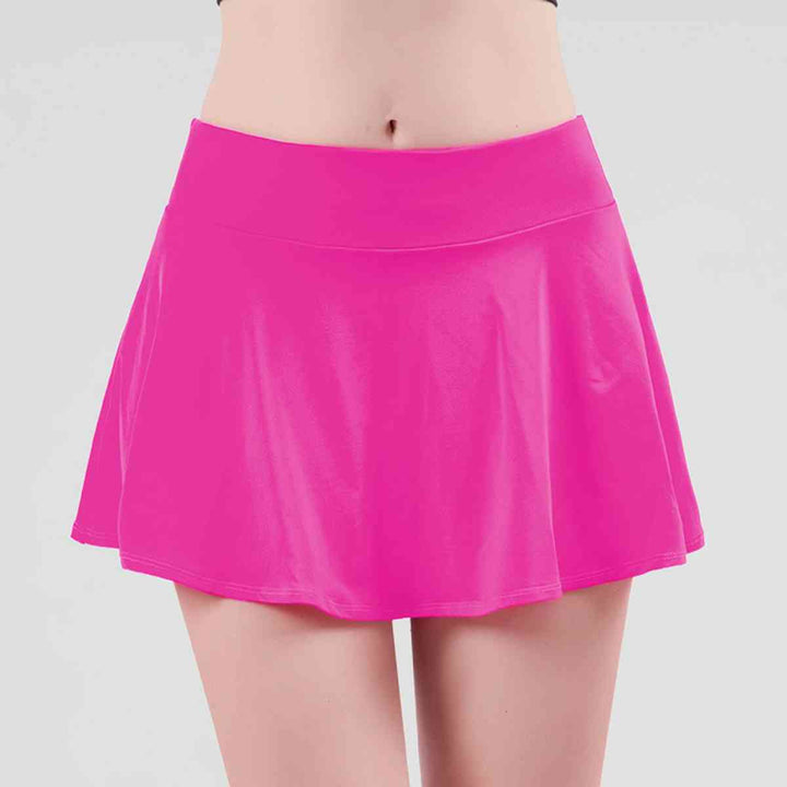 Wide Waistband Sports Skort