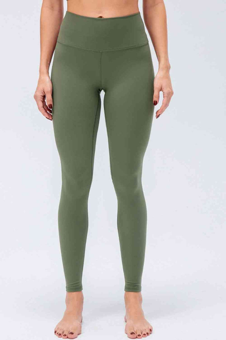 Wide Waistband Slim Fit Active Leggings